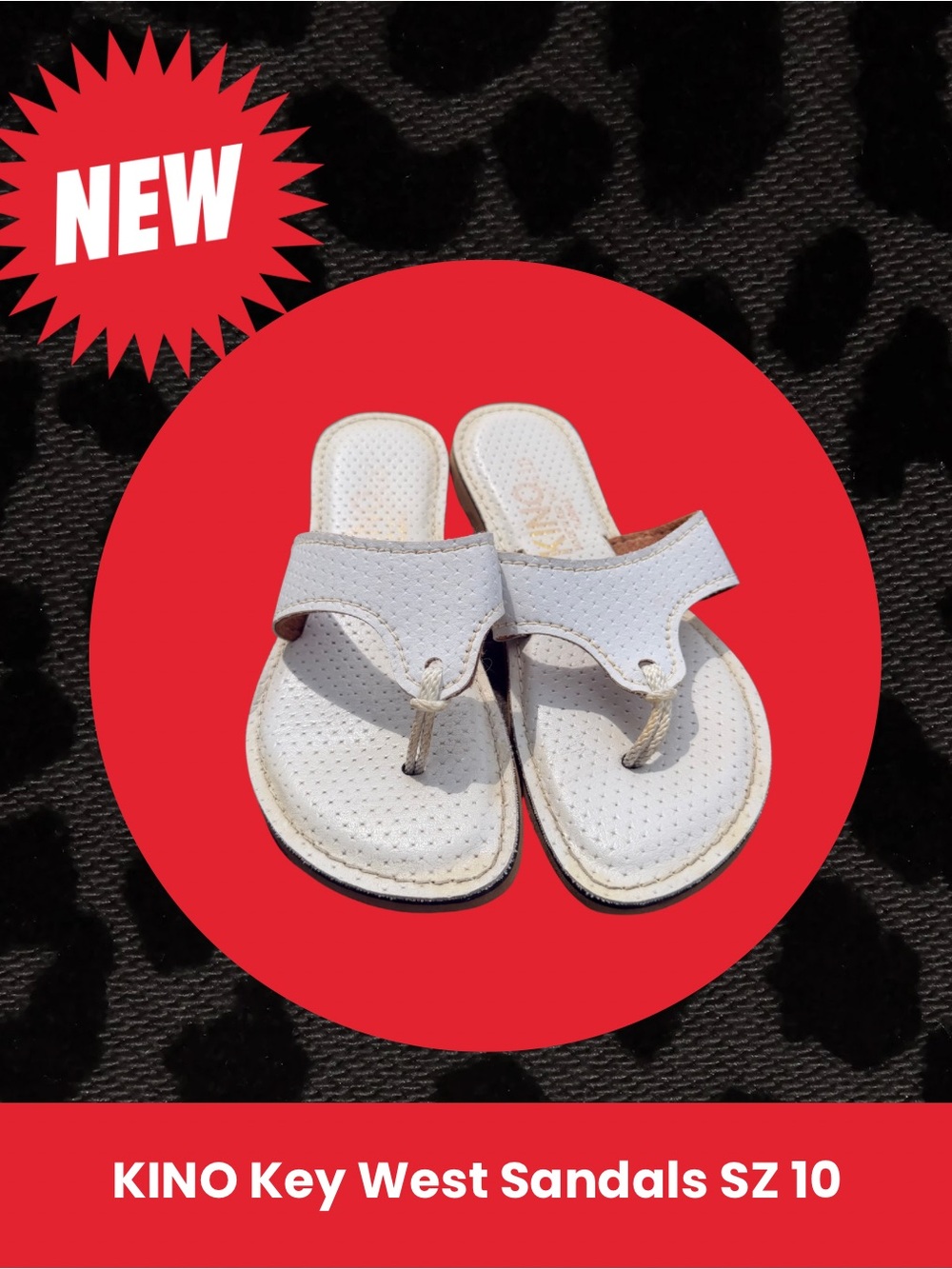 KINO Key West White Women's Thong Sandals